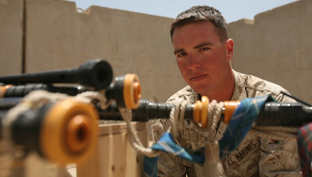Lance Cpl. Rory MacEachern, a military policeman with Combat Logistics Battalion 6, 1st Marine Logistics Battalion (Forward) has perfected his hobby as a bagpipe musician over the course of 13 years. The North Attleboro, Mass., native began playing at the age of 7-years-old and has performed during a multitude of festivals and other social events, including the Toby Keith concert aboard Camp Leatherneck, Afghanistan May 5.