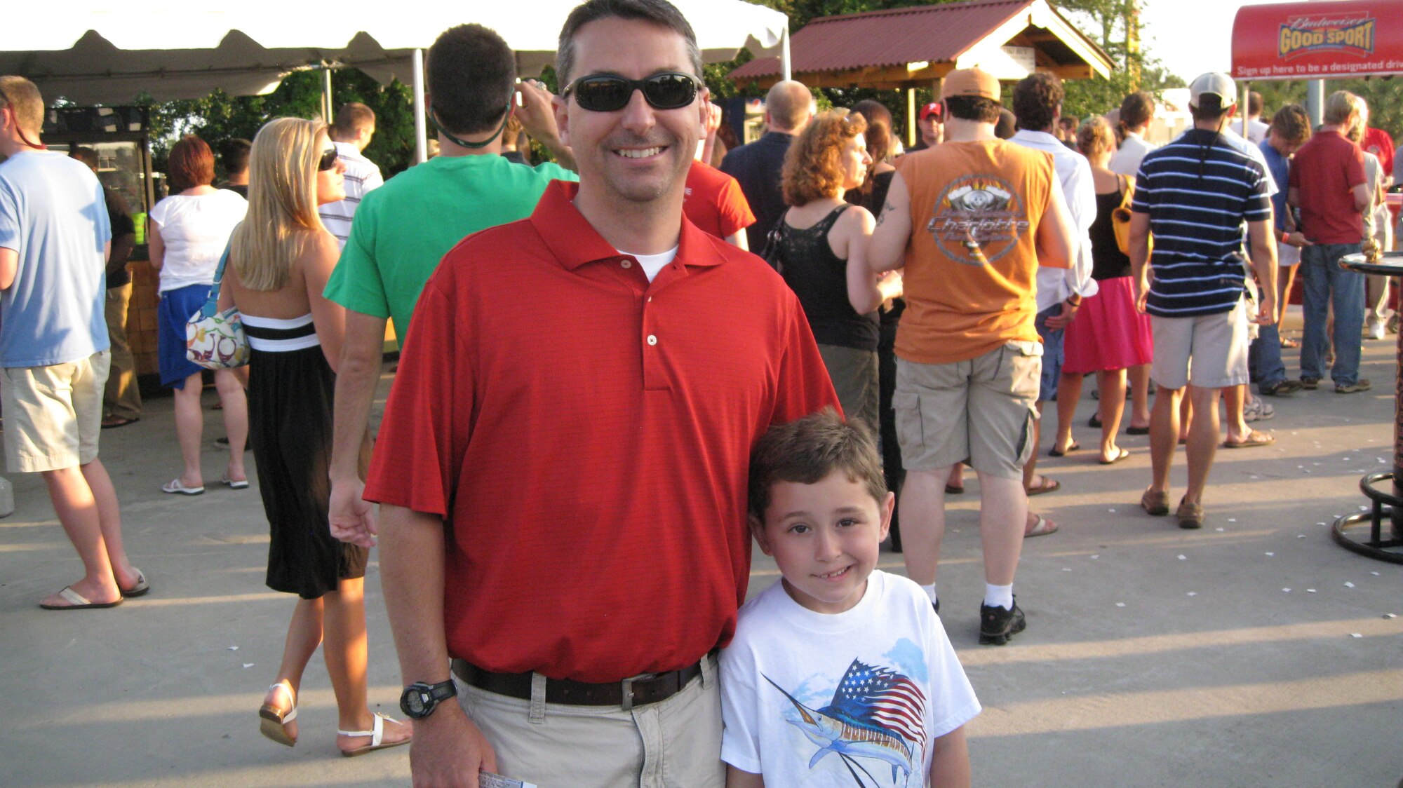 The Charelston Riverdogs hosted military appreciation for all military members, retirees, DoD civilians and dependents May 14 at Joseph P. Riley Jr. Park. Members of the 315th Airlift Wing, Charleston Air Force Base S.C. enjoyed an evening at the ball park and saw 315th Vice Commander Colonel Mike Speer throw out the first pitch. (U.S. Air Force Photo/SMSgt Dean Carter)
