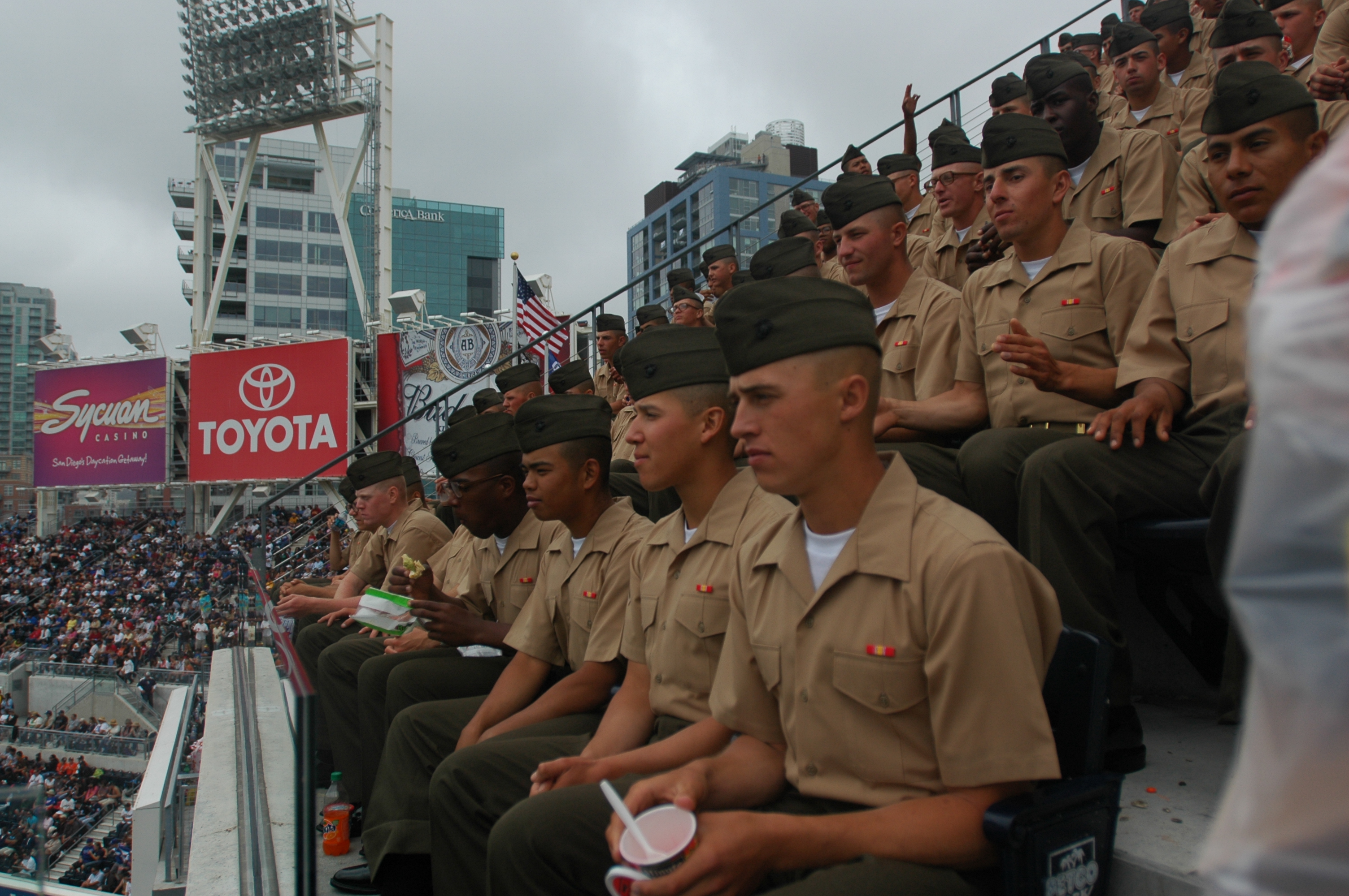 SD Padres appreciate Lima Marines, Military > Marine Corps