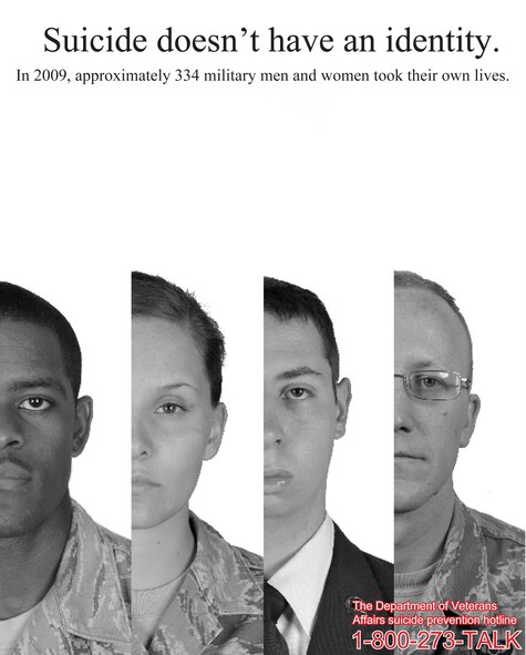 MOODY AIR FORCE BASE, Ga. -- It is important to always pay attention to our coworkers, friends and families because suicide isn’t determined by any single factor. Don’t be afraid to ask if someone is suicidal- you may just save their life. (U.S. Air Force photo by Staff Sgt. Schelli Jones/RELEASED)