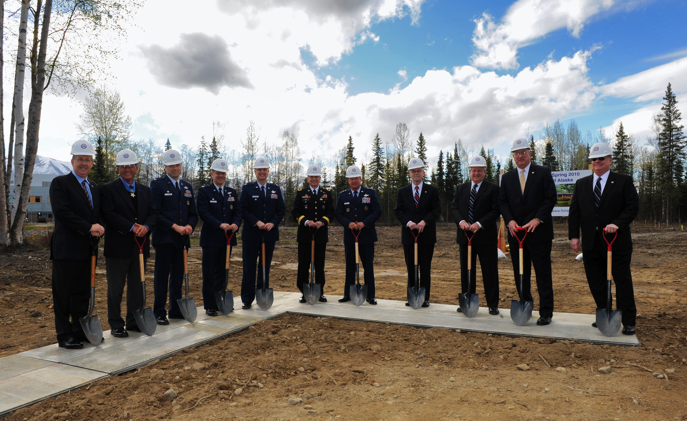 Fisher House of Alaska groundbreaking ceremony > Joint Base Elmendorf