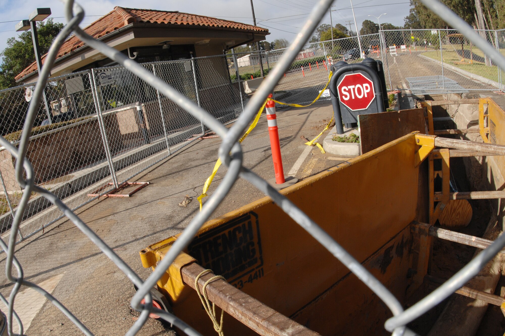VANDENBERG AIR FORCE BASE, Calif. – Construction continues at the Utah Gate here Tuesday, May 18, 2010. The Environmental Assessment and Remediation Construction Company is replacing 3,600 feet of water pipeline with welded material to eliminate possible leakages in the future. (U.S. Air Force photo/Senior Airman Christopher Hubenthal)