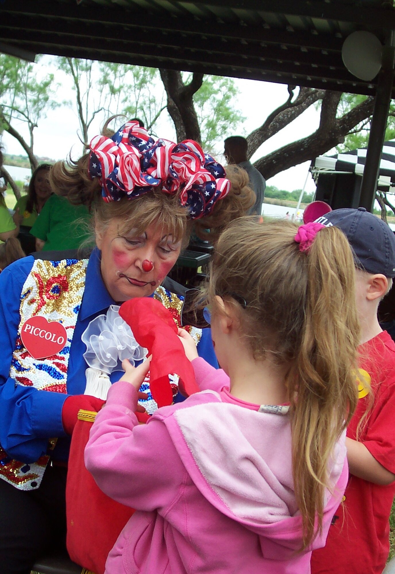 Despite the unpredictable weather May 15, more than 2,600 Team Goodfellow members came out for the 5th Annual Military Appreciation Day sponsored by the San Angelo community. Along with the free food, volunteers from the community set up booths and provided entertainment for all ages in attendance. (U.S. Air Force photo/Connie Hempel)