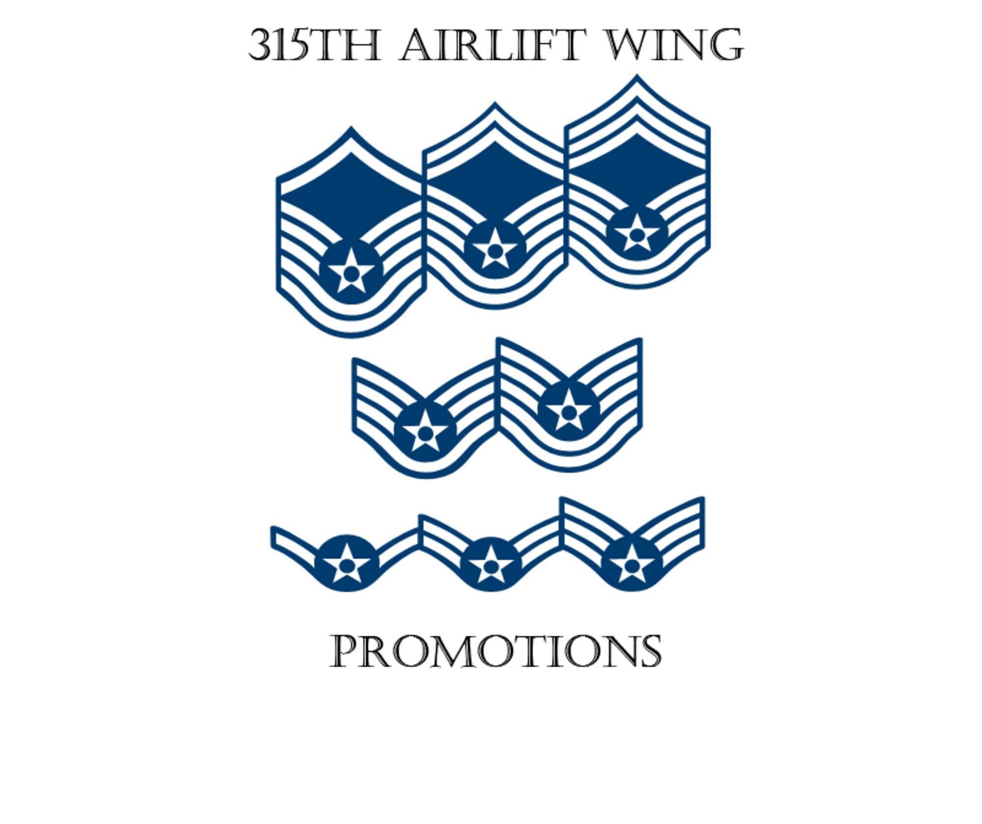 315th Airlift Wing May Promotions