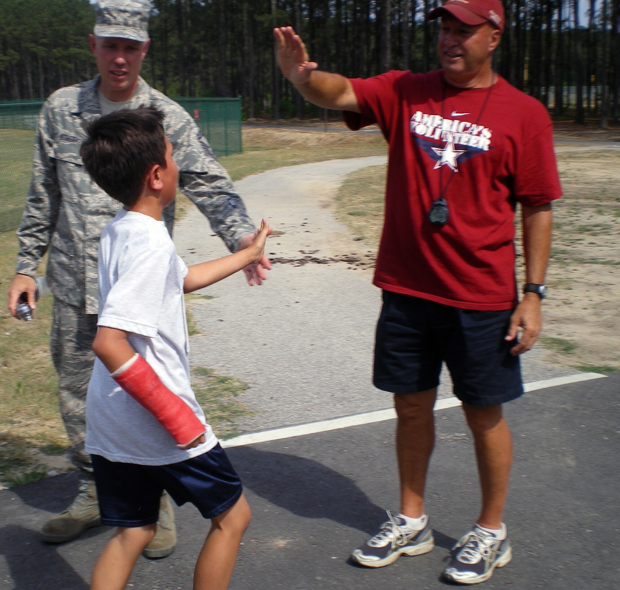 SHAW AIR FORCE BASE, S.C. -- Shaw children compete in the America's Kid's Run here May 14. The race comprised of a half-mile run, a one-mile run and a two-mile run depending on the child's age. 