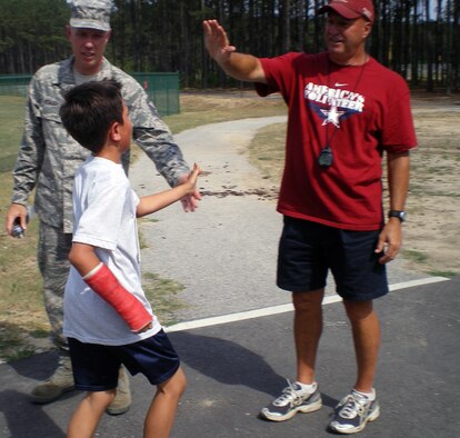SHAW AIR FORCE BASE, S.C. -- Shaw children compete in the America's Kid's Run here May 14. The race comprised of a half-mile run, a one-mile run and a two-mile run depending on the child's age. 