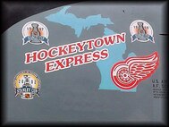 This KC-135R Stratotanker from the 927th Air Refueling Wing at Selfridge Air National Guard Base, Mich. was called "Hockeytown Express," as displayed on the nose art, commemorating the Detroit Red Wings NHL hockey team and its accomplishments. The 927th ARW moved to MacDill Air Force Base, Fla. in 2008 due to the Base Realignment and Closing Commission.