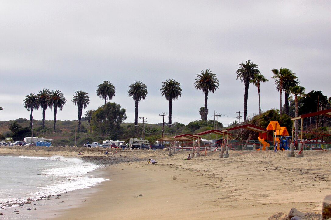Camp Pendleton’s San Onofre Beach stretches over three miles on the northern side of base. The facility allows tent setups along the shoreline, recreational vehicle parking, and cottages that are available for renting for all associated members of the military.