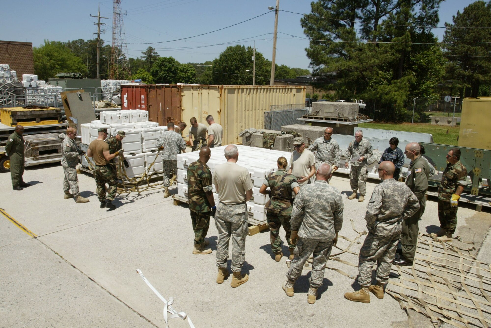 Military and civilian students from Navy Reserve and active duty, Georgia Army National Guard, and Air Force Reserve assembled together for two weeks of extensive academic and hands on training while attending the Air Mobility Command Contingency Load Planner Course here from May 3 to 14.  Instructors from the 315th ALCF, Charleston Air Force Base, S.C. brought with them their expertise and skills to ensure students received detailed instructions and are certified in all phases of airlift load preparation.  (U.S. Air Force photo/Don Peek)