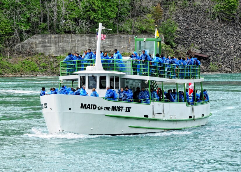 Members of the HRDC spend the evening aboard the Maid of the Mist and dinner at a downtown Niagara Falls restaurant, May 18, 2010, Niagara Falls NY. HRDC members had a chance relax and tour Niagara Falls after their day of meetings. (U.S. Air Force photo by Staff Sgt. Joseph McKee)