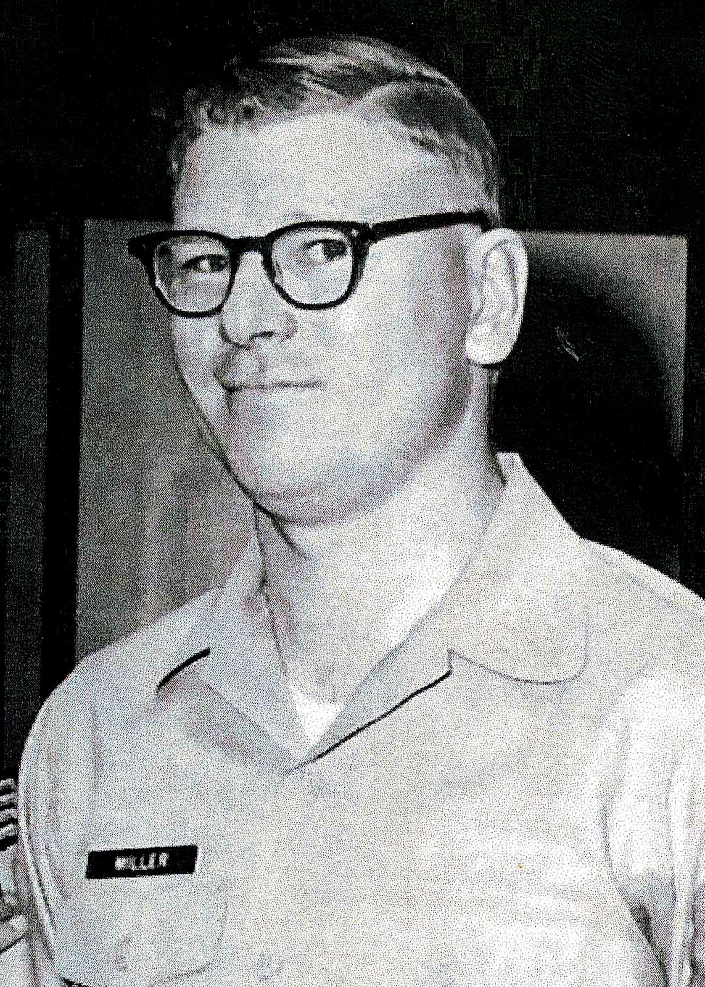 Then-Staff Sgt. Dave Miller at Maxwell Air Force Base, Ala., in 1967.  Mr. Miller ends his 50-year career with the federal government May 29.  Mr. Miller served 29 years in the military, 15 of which in the protocol field.   He retired a senior master sergeant before becoming a federal employee at the same office at Eglin. (Courtesy photo)