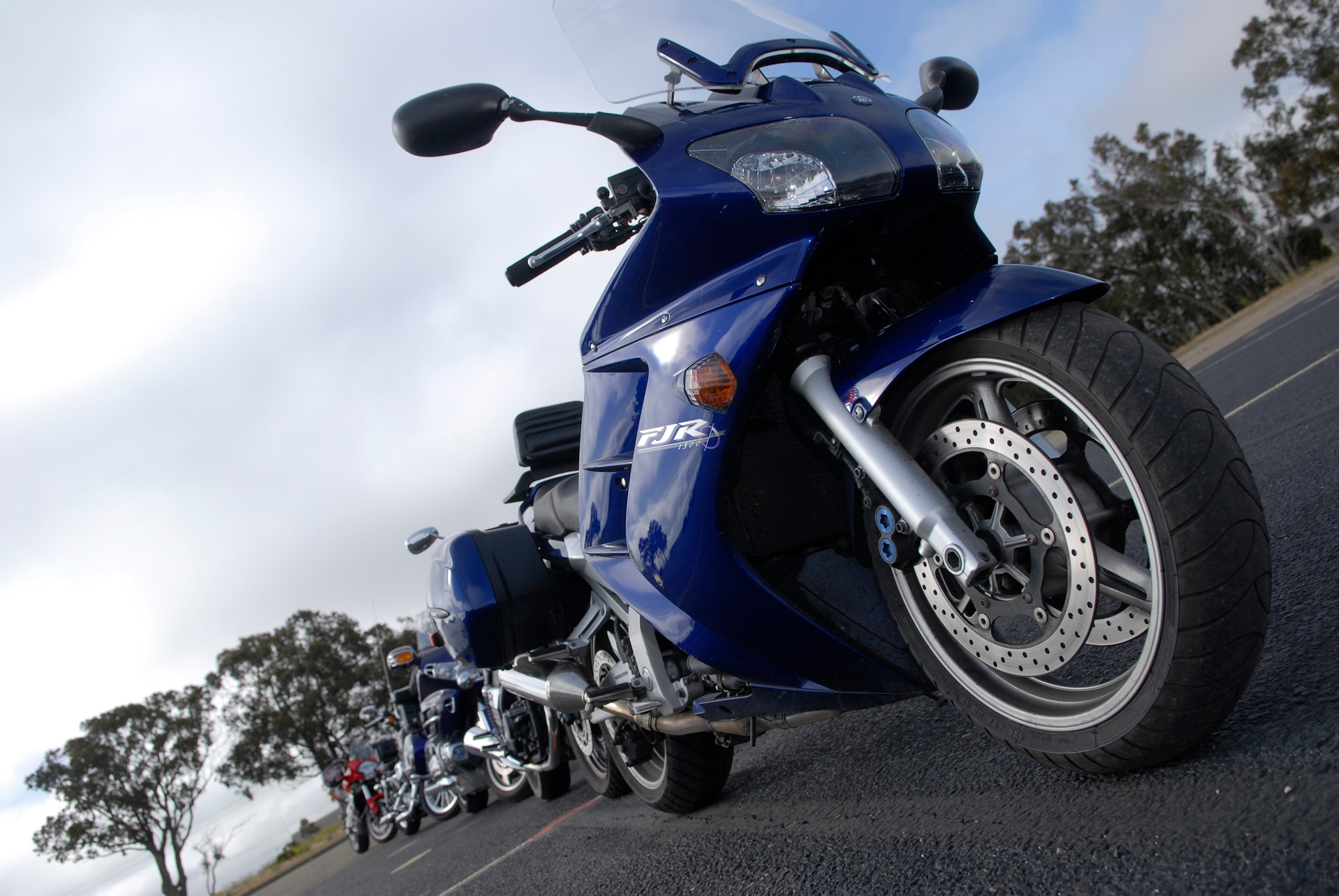 VANDENBERG AIR FORCE BASE, Calif. -- A motorcycle safety class is conducted for military members and civilians at the training course here Tuesday, May 25, 2010.  The motorcycle class is a mandatory class for all riders on base to ensure safe riding.  (U.S. Air Force photo/Senior Airman Andrew Satran)