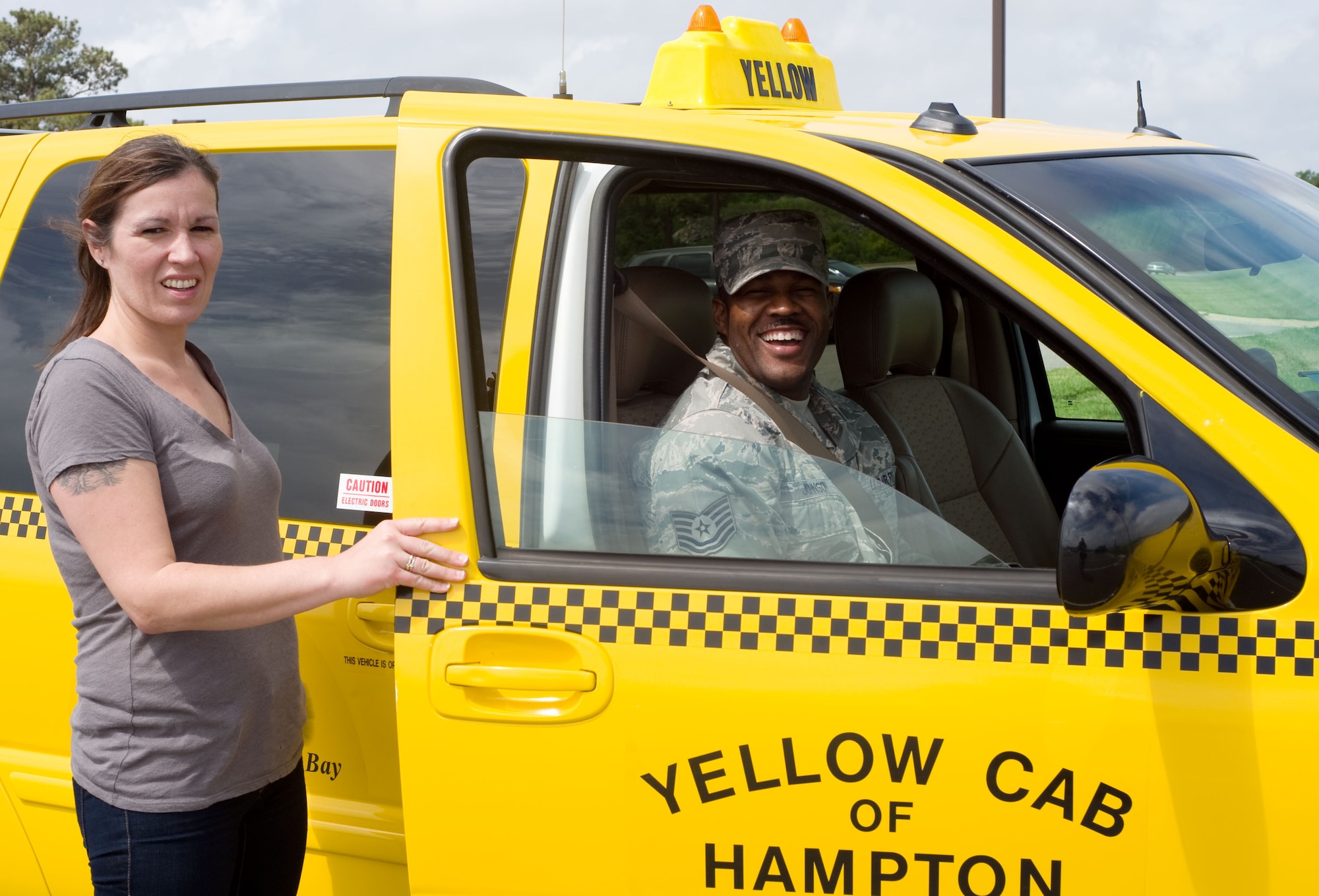 LANGLEY AIR FORCE BASE, Va – Veronica Sommer is a driver for Yellow Cab of Hampton.  The company augments Langley Airmen Against Drunk Driving when no volunteers are available by offering delayed-payment rides for intoxicated Airmen and their dependents.  (U.S. Air Force photo/Staff Sgt. Barry Loo)