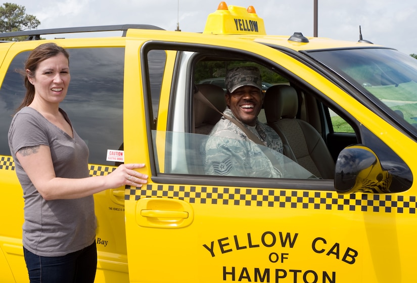LANGLEY AIR FORCE BASE, Va – Veronica Sommer is a driver for Yellow Cab of Hampton.  The company augments Langley Airmen Against Drunk Driving when no volunteers are available by offering delayed-payment rides for intoxicated Airmen and their dependents.  (U.S. Air Force photo/Staff Sgt. Barry Loo)