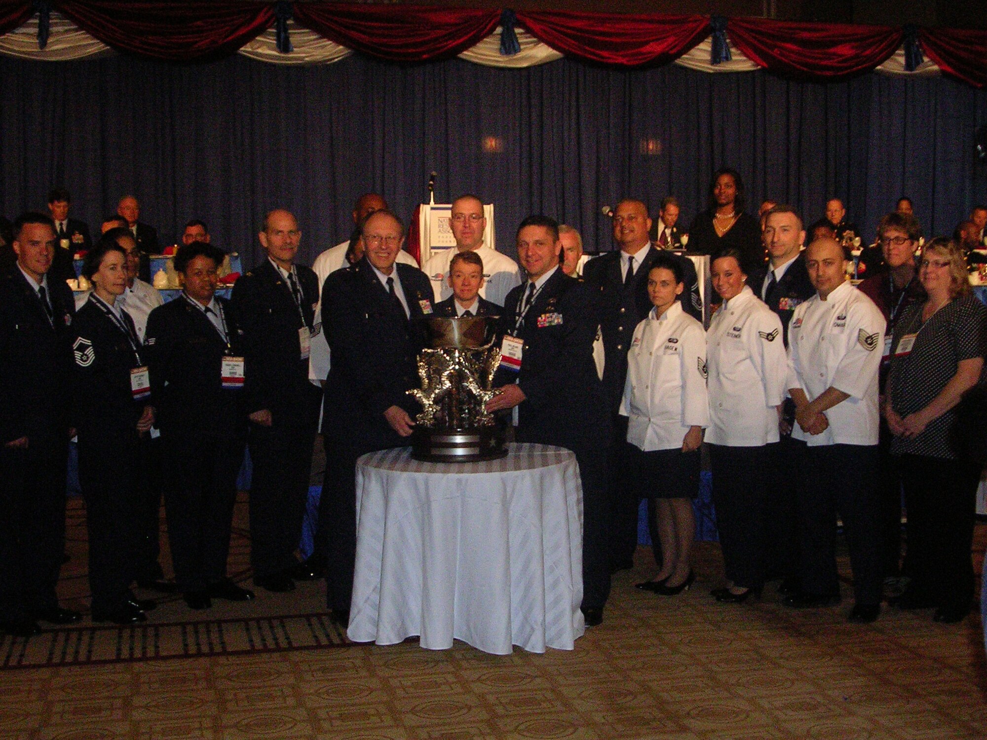 The 914th Services Squadron takes first place for the Air Force Reserve Command in the annual John L. Hennessy Award Competition,  May 21, 2010  Chicago Ill. Each year, across the United States Military, Dining Facilities participate in this competition in order to determine who has the best food service. (U.S. Air Force photo by Services Squadron)          
