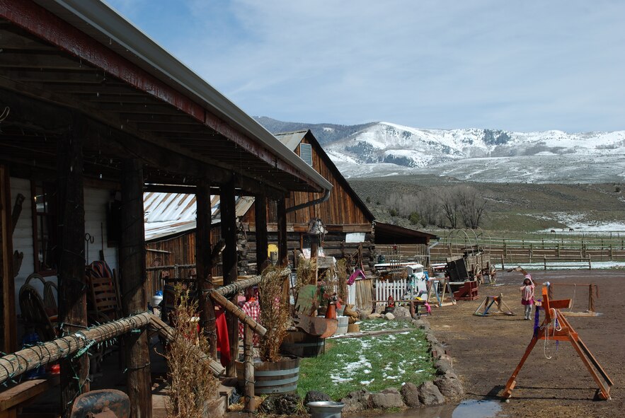 Wooden race horses enjoy a beautiful Rocky Mountain spring day April 24 after the day’s last race at 4 Eagle Ranch near Vail, Colo. Air Force Reservists from the 302nd Airlift Wing and their families teamed up to build wooden race horses as part of a team building exercise during a Colorado National Guard Yellow Ribbon Reintegration Program post-deployment event. YRRP was established in 2007 to assist Guard and Reserve members as they return to their daily lives after being deployed to a combat zone. Members and families who have or will deploy are welcome and encouraged to participate in future YRRP events. The 302nd AW's Airman and Family Readiness Center can provide additional information on future programs. (U.S. Air Force photo/Capt. Jody Ritchie)
