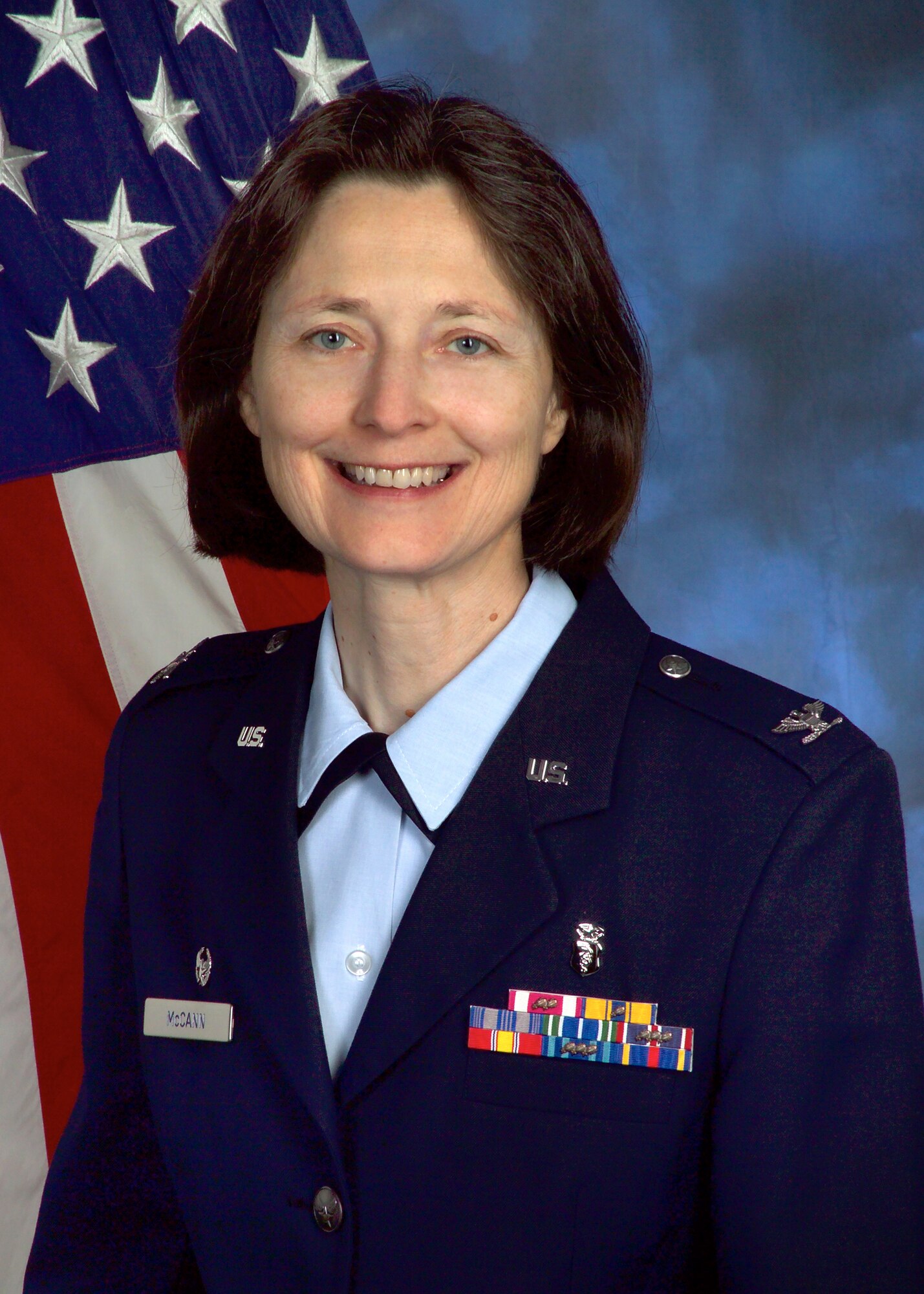 Col. Stephanie McCann, 81st Diagnostics and Therapeutics Squadron commander since July 2008, was honored for 30 years of Air Force service during a retirement ceremony May 21 in Keesler Hospital’s Don Wylie Auditorium.  (Courtesy photo)	
