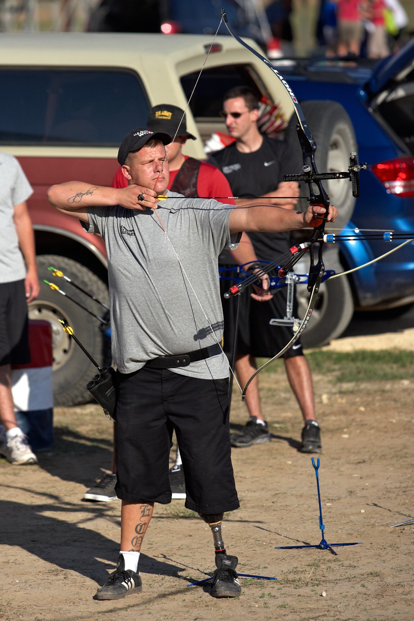 The United States Olympic Committee Paralympic Military Sports Camp at Fort Sam Houston's Jimmy Brought Fitness Center. Photo by Jeff Huehn