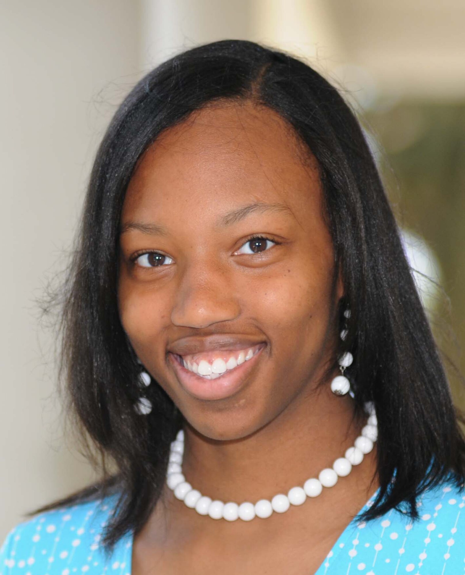 Jessica Stovall, another graduate from Biloxi High School, received a $500 scholarship. She will be attending Mississippi Gulf Coast Community College and major in nursing. Her parents are Marvin and Daphney Dickey.  (U.S. Air Force photo by Kemberly Groue)