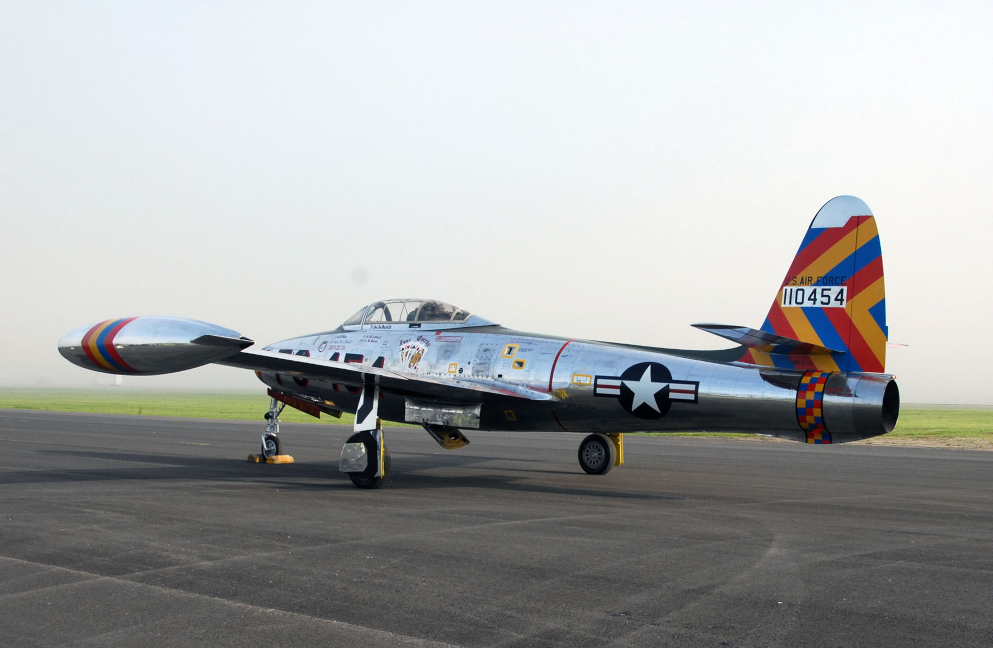 DAYTON, Ohio -- Republic F-84 Thunderjet at the National Museum of the United States Air Force. (U.S. Air Force photo)