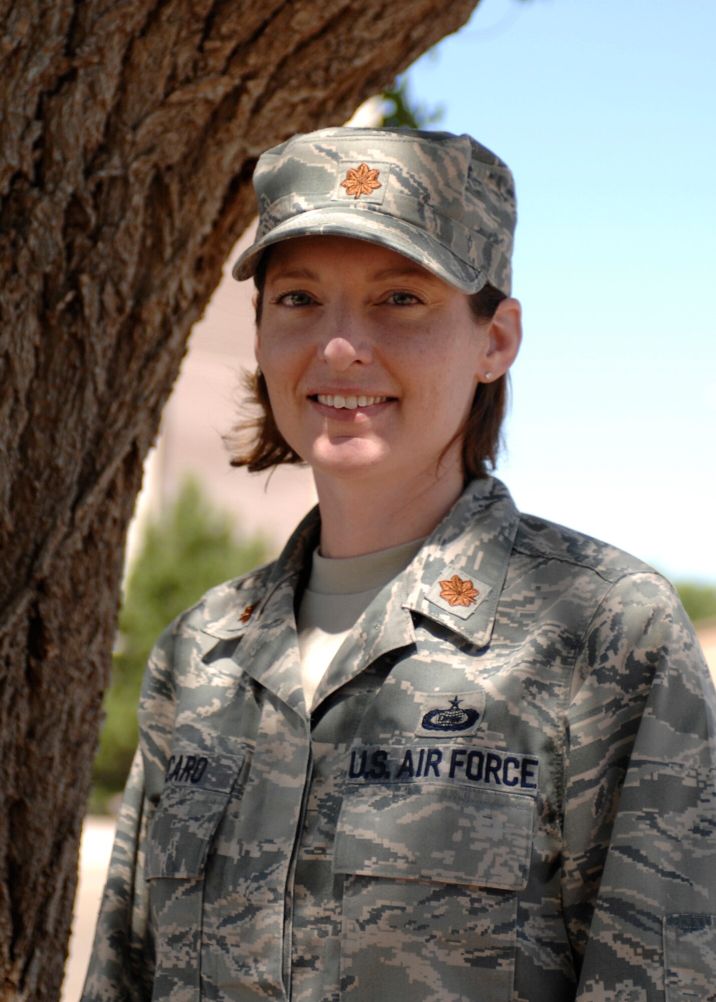 Maj. Connie Zicaro, Detachment 2, 11th Intelligence Squadron, was selected as the 2009 Air Force Special Operations Command Reservist of the Year. Major Zicaro arrived at Cannon Air Force Base, N.M., in July 2009 from Hurlburt Field, Fla., and oversaw the buildup of the detachment from 10 personnel to about 50 today. (Air Force photo by Greg Allen)