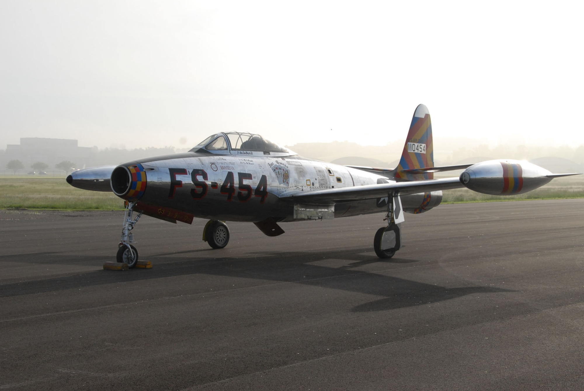DAYTON, Ohio -- Republic F-84 Thunderjet at the National Museum of the United States Air Force. (U.S. Air Force photo)
