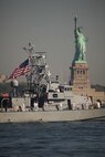Navy and Coast Guard ships arrived in New York marking the beginning of Fleet Week New York 2010, May 26, 2010. More than 3,000 Marines, Sailors and Coast Guardsmen will be participating in community outreach events and equipment demonstrations May 26 - June 2. This is the 26th year New York City has hosted the sea services for Fleet Week.