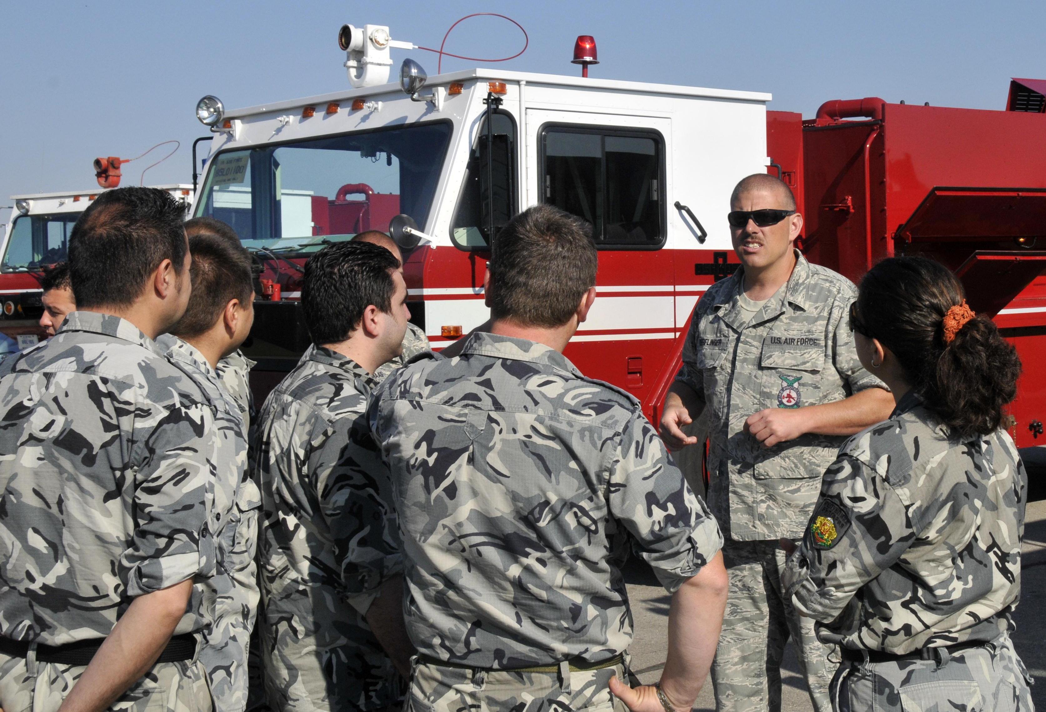 Lakenheath, Bulgarian AF firefighters build partnerships > Royal Air