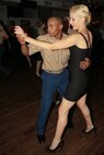 U.S. and Canadian Service Members  attend the USO Swinging Salute to our Troops Fleet Week kick off with Paris Hiton at The Union Square Ballroom, May 26, 2010.  More than 3,000 Marines, Sailors and Coast Guardsmen will be in the area participating in community outreach events and equipment demonstrations. This is the 26th year New York City has hosted the sea services for Fleet Week.(U.S. Marine Corps photo by Cpl. Patrick P. Evenson)(U.S. Marine Corps photo by Cpl. Patrick P. Evenson)