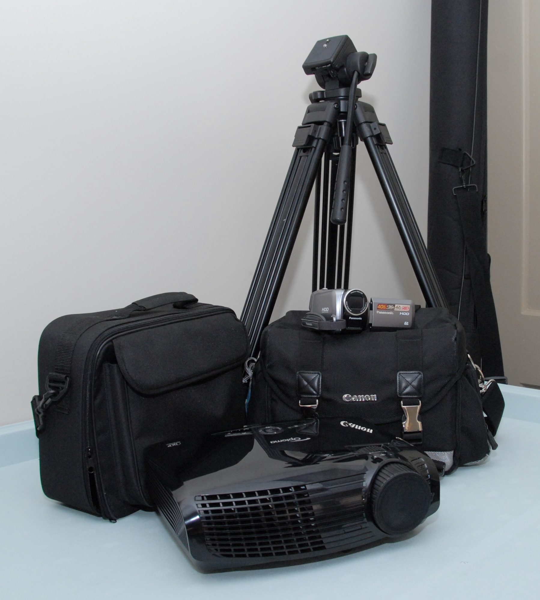 The Multimedia Center at Maxwell has a variety of camera equipment that can be borrowed. In addition, it offers multimedia services, and its computer lab has editing software that can be used by almost all base personnel. (U.S. Air Force/Jamie Pitcher) 