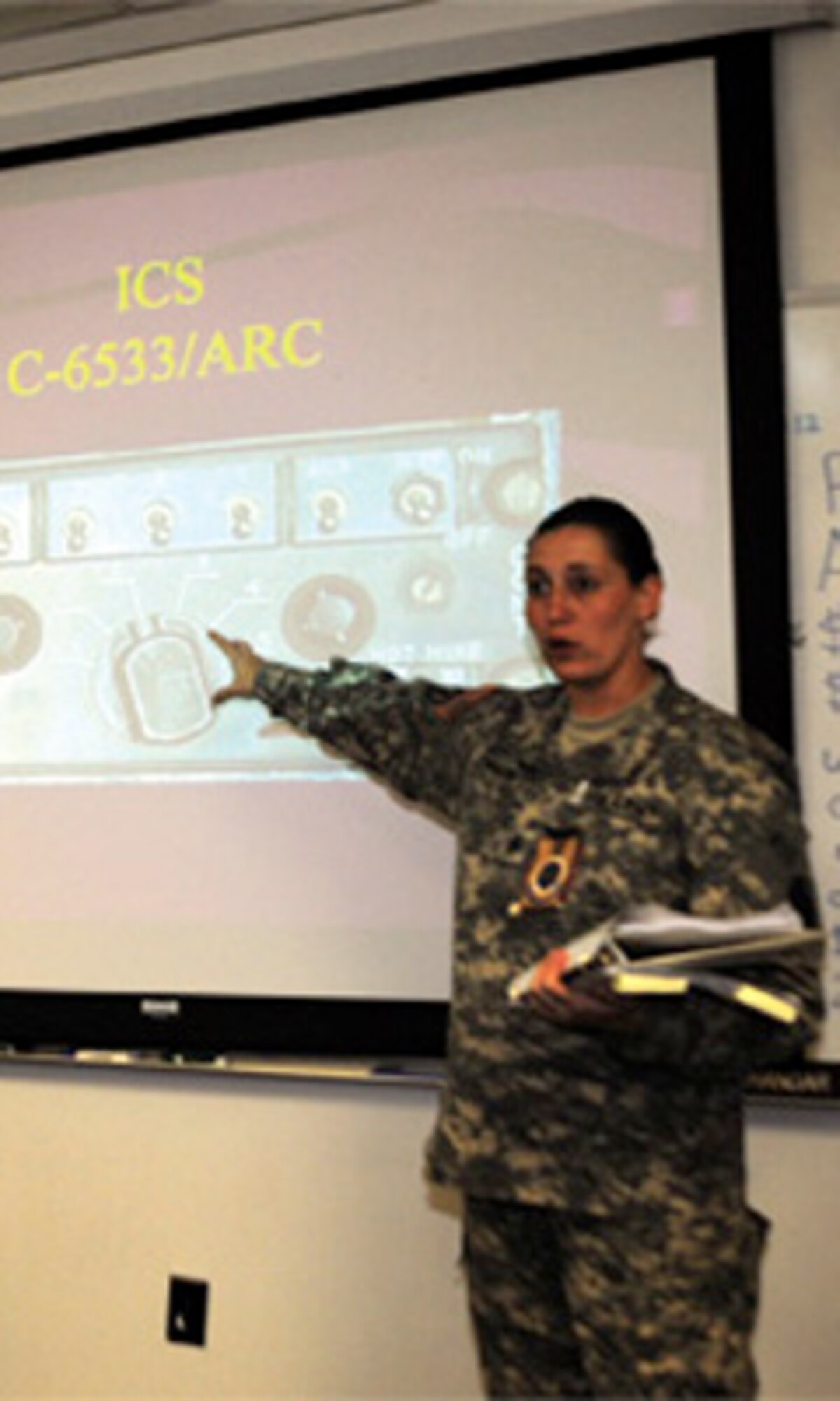 Staff Sgt. Angela Johnson, 3rd Staff and Faculty, U.S. Army Aviation Logistics School, is the USAALS Distinguished Military Instructor of the Quarter.
(Photo by Lyna Tucker)
