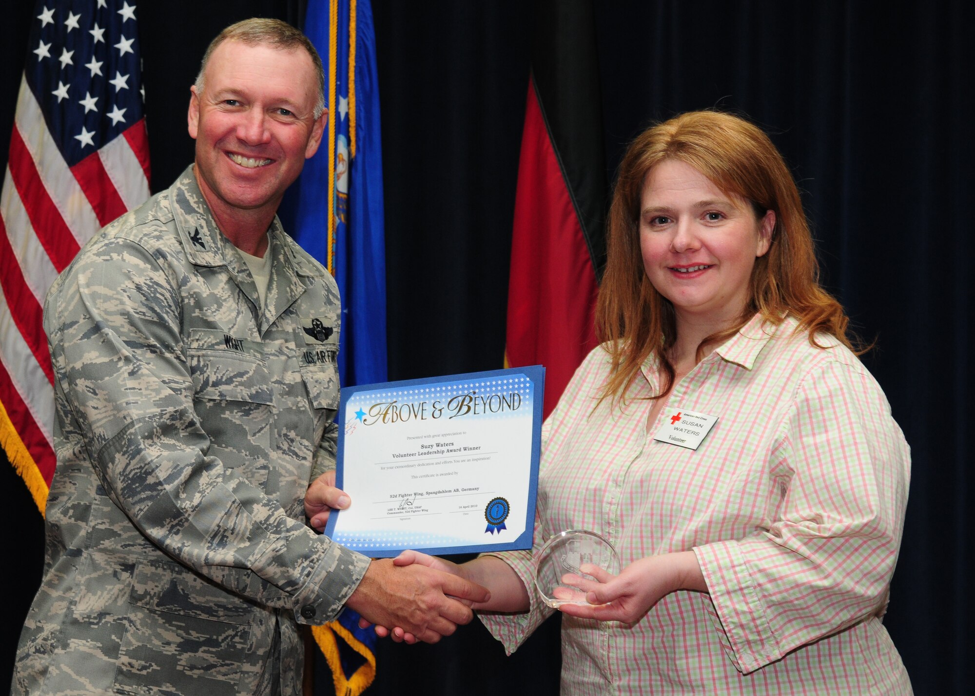 Suzy Waters – Volunteer Leadership Award recipient