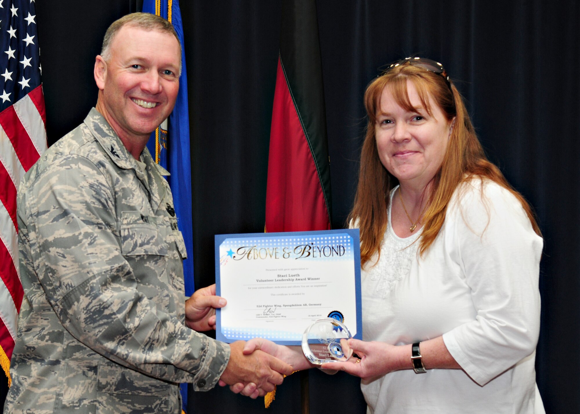 Staci Lueth – Vounteer Leadership Award recipient