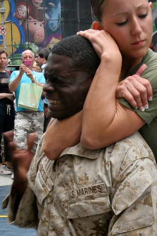 U.S. Marines with Special Marine Ground Task Force demonstrated the Marine Corps Martial Arts Program as well as displayed weaponry in support of Fleet Week New York City 2010.  More than 3,000 Marines, Sailors and Coast Guardsmen will be in the area participating in community outreach events and equipment demonstrations. This is the 26th year New York City has hosted the sea services for Fleet Week. (U.S. Marine Corps photo by Cpl. Patrick P. Evenson)
