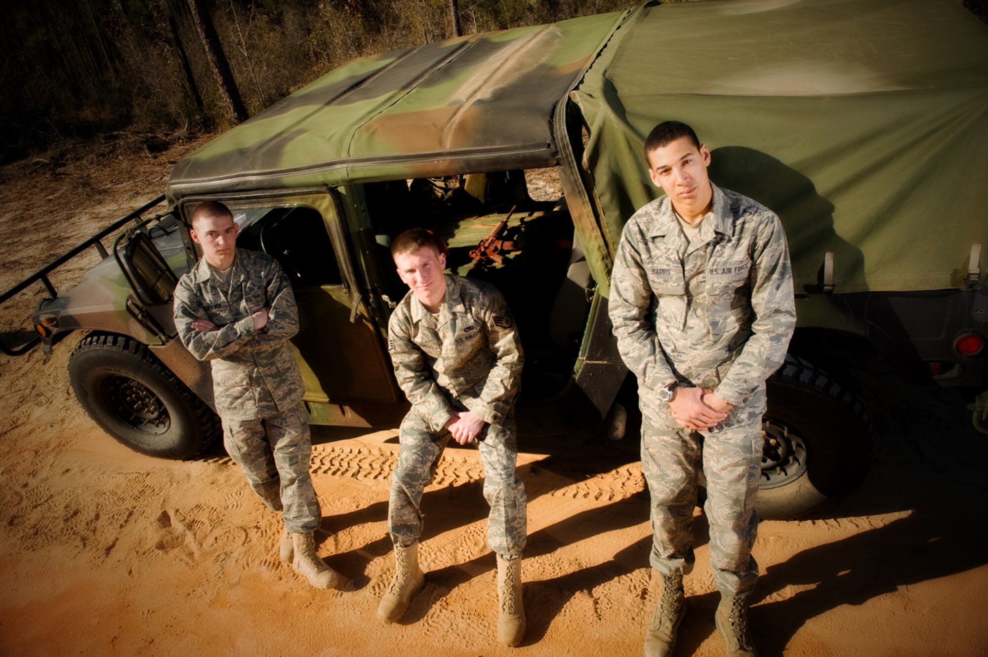 4 Airman Struck by lightning while training. Fox, Cleaver, and Harris
(Photo by TSgt Samuel Bendet)