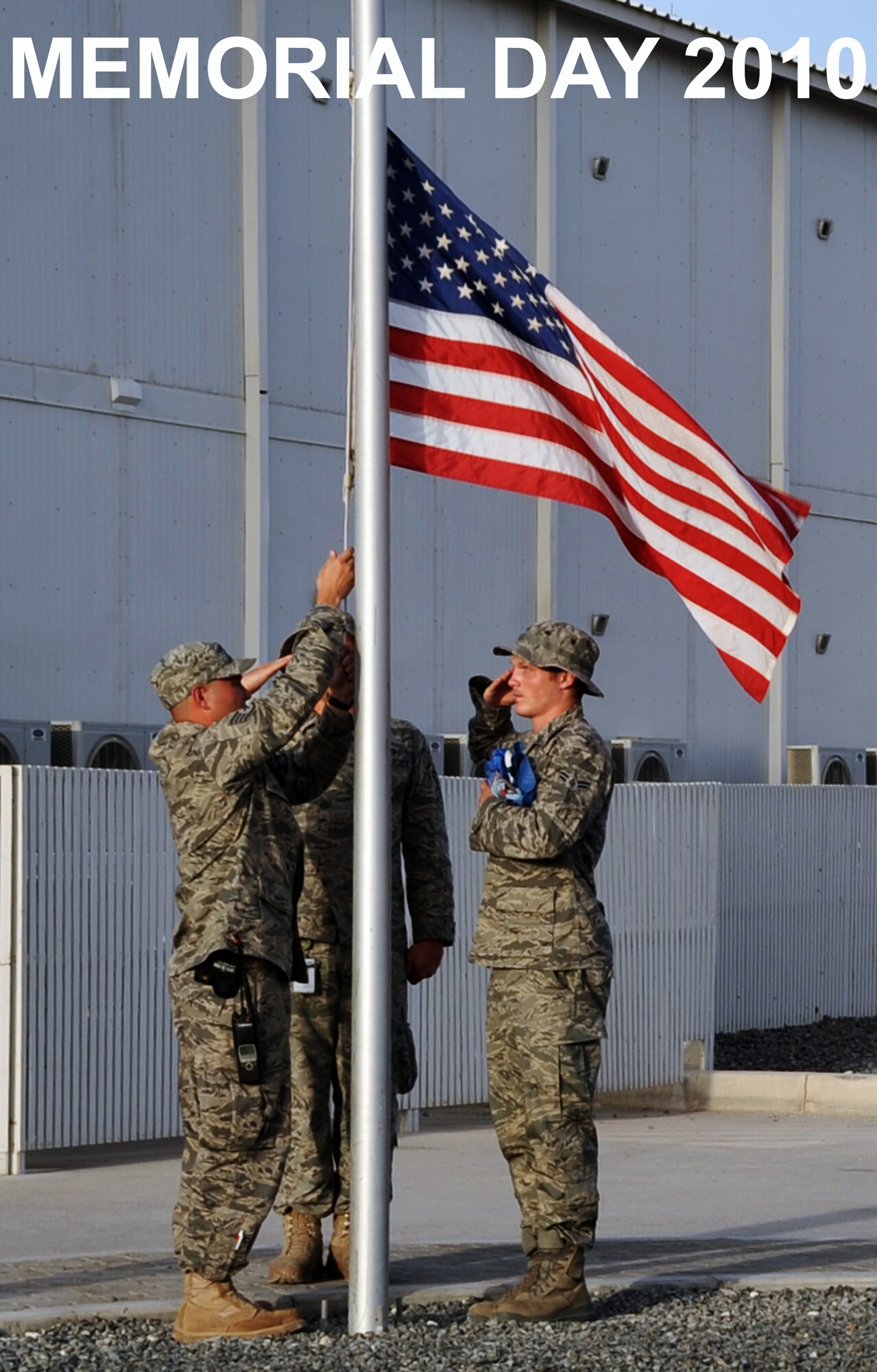 This photo illustration honors Memorial Day 2010 for the 380th Air Expeditionary Wing at a non-disclosed base in Southwest Asia. (U.S. Air Force Photo Illustration/Master Sgt. Scott T. Sturkol/Released)