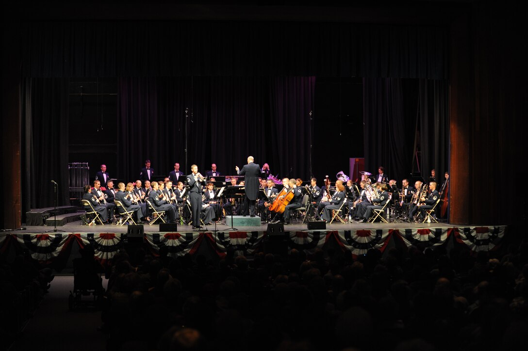PENNSAUKEN, N.J. -- The U.S. Air Force Band performs Oct. 15 at the Pennsauken High School, Pennsauken, N.J. The performance was the 10th in the Band’s three-week 2010 Fall Tour. (U.S. Air Force photo by Senior Airman Christopher Ruano) 