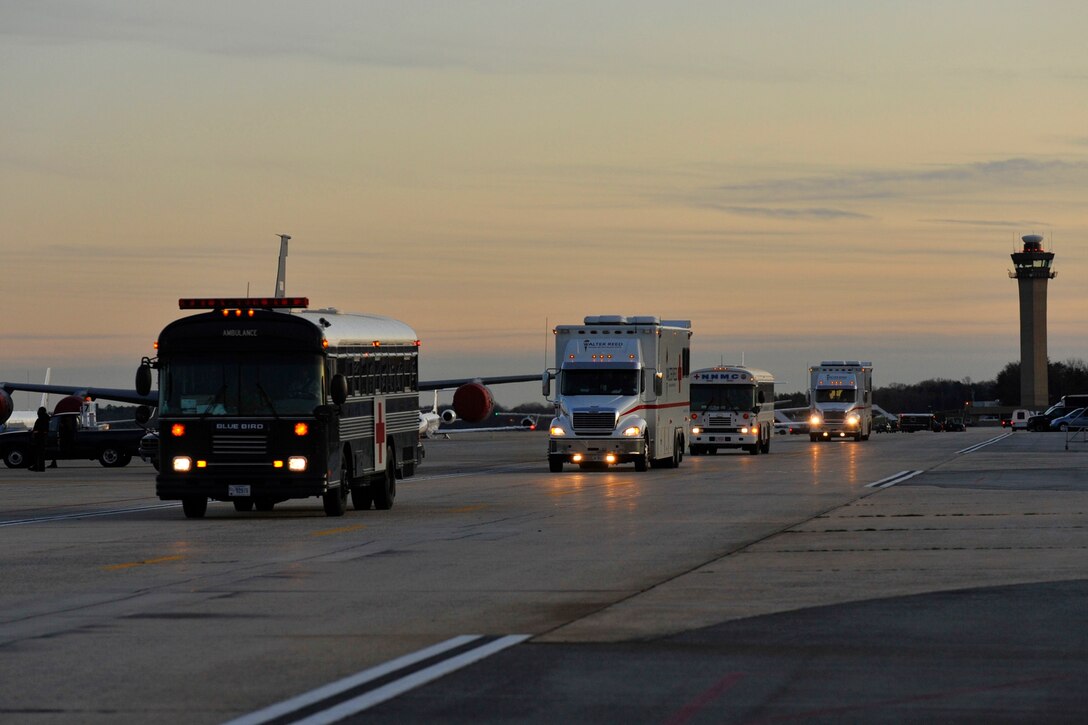 Combat troops typically arrive here within 72 hours of suffering a severe battlefield injury -- a vast improvement over past conflicts. The 779th Medical Wing Areomedical Staging Facility is the first stop on American soil for Wounded Warriors as they transit from CENTCOM Theater of operation to their next treatment facility or home in the U.S.