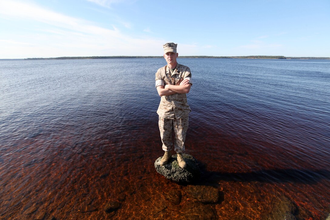 Petty Officer 2nd Class Shannon Riley is a corpsman with Combat Logistics Regiment 27, 2nd Marine Logistics Group (Forward). (U.S. Marine Corps photo by Cpl. M. Foster)