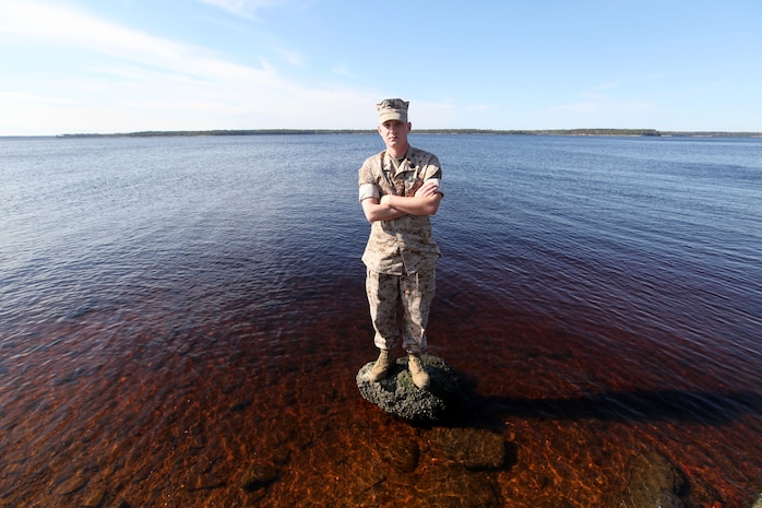 Petty Officer 2nd Class Shannon Riley is a corpsman with Combat Logistics Regiment 27, 2nd Marine Logistics Group (Forward). (U.S. Marine Corps photo by Cpl. M. Foster)