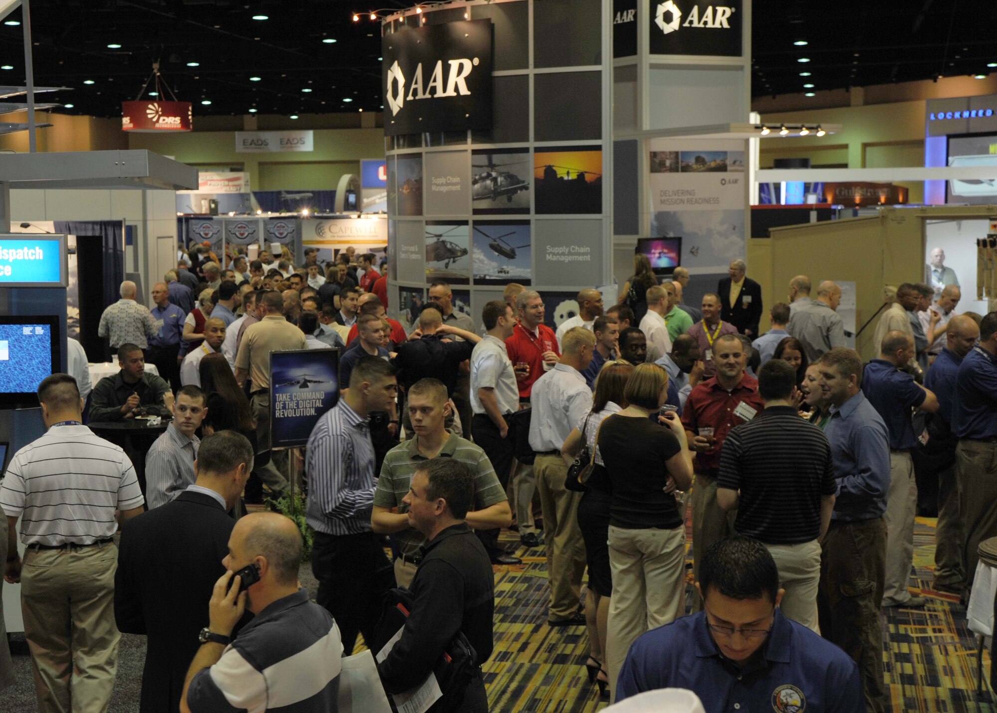 Airmen participate in an aviation technology symposium duirng the 2010 Airlift/Tanker Association Conference, Oct. 28, 2010, Orlando, Fla.  More than 4,000 Air Mobility Command Airmen attended the conference Oct. 28 through Oct. 31.  (U.S. Air Force photo/Senior Airman Abigail Klein)