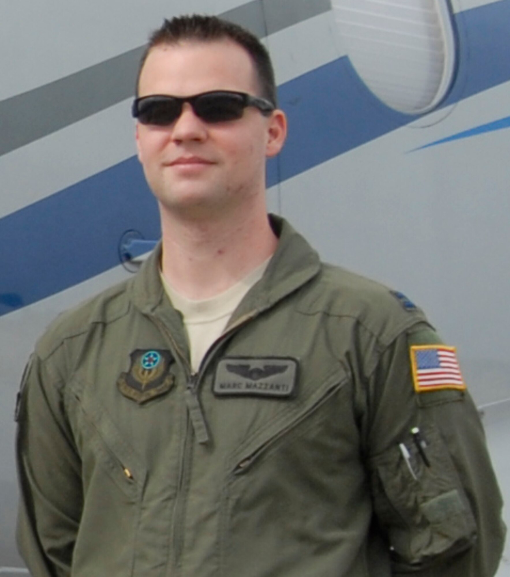U.S. Air Force Capt. Marc Mazzanti, 319th Special Operations Squadron pilot, poses for the Tip of the Spear weekly spotlight at Hurlburt Field, Fla. Nov. 2, 2010. Captain Mazzanti was selected by his peers as a top performer in his squadron. (U.S. Air Force photo by U.S. Air Force Staff Sgt. Sarah Martinez/RELEASED)