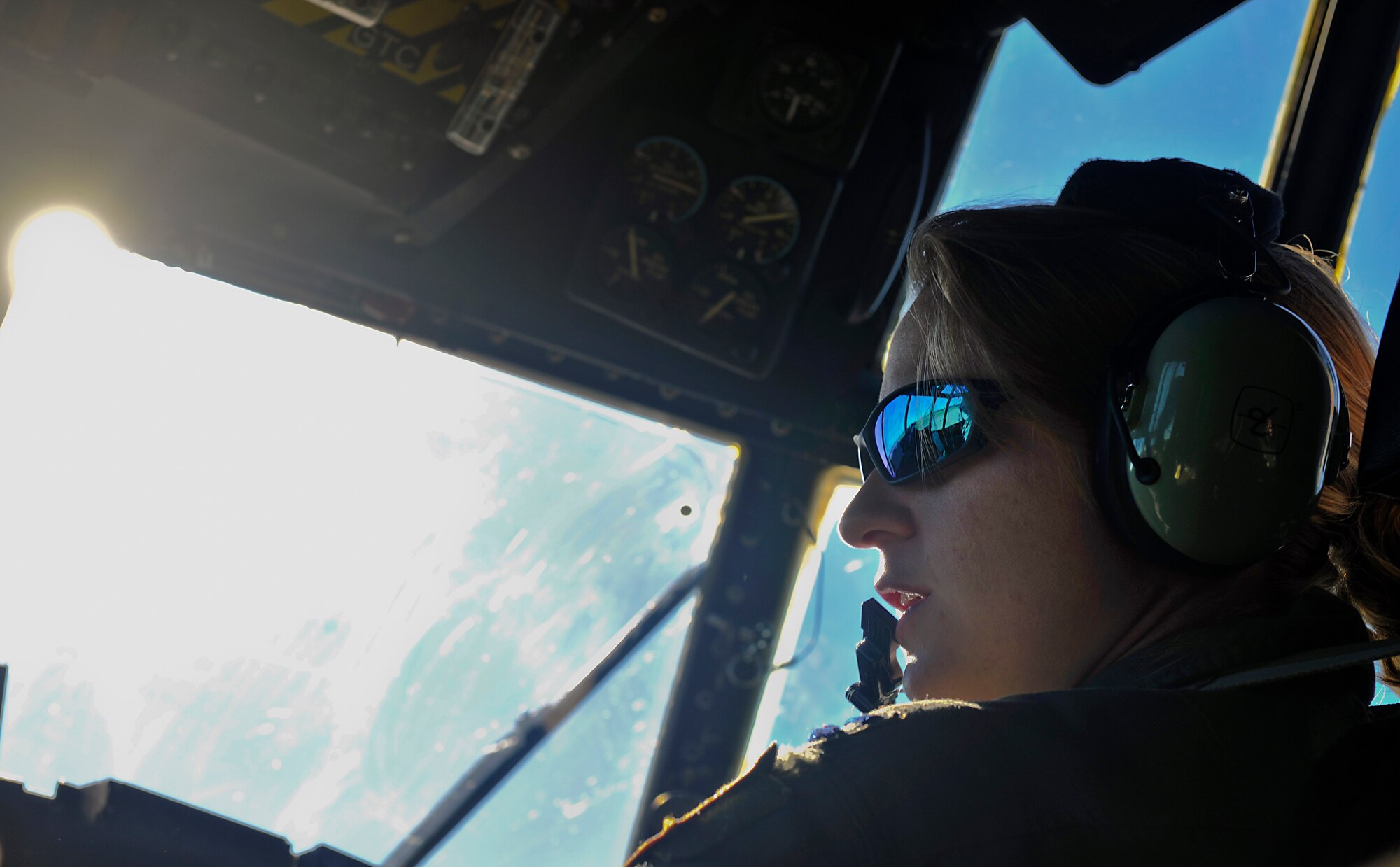 MOODY AIR FORCE BASE, Ga. -- Capt. Danielle Pope, 71st Rescue Squadron chief pilot, gives a pre-flight brief before take off during a combat search and rescue airpower demonstration here Oct. 29. Moody was celebrating the annual Flying Tigers Reunion and presented the CSAR demo to a number of veterans and retirees.
(U.S. Air Force photo/Airman 1st Class Joshua Green)(RELEASED)
