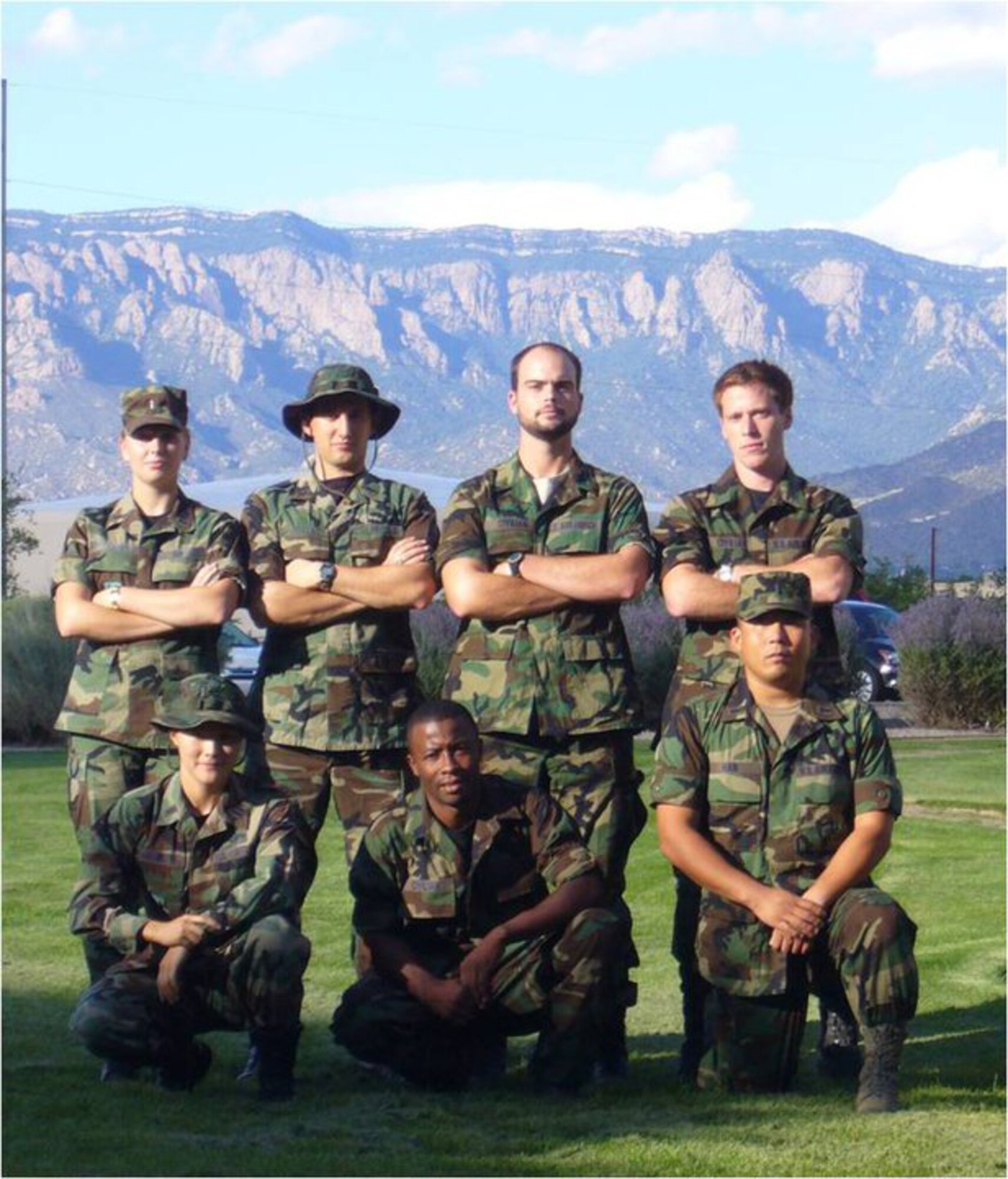 Members of the winning team in the  AFRL Commander's Challenge.