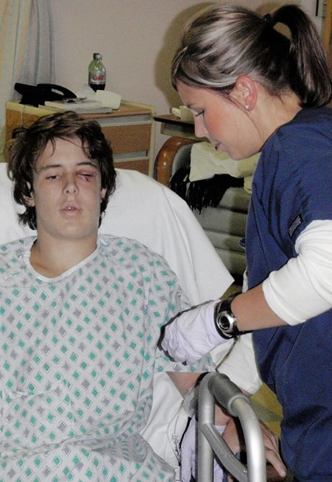 Capt. Chris Slattery's brother, Peter, was seriously injured in an accident involving a truck driver that had fallen asleep at the wheel. (Courtesy photo)