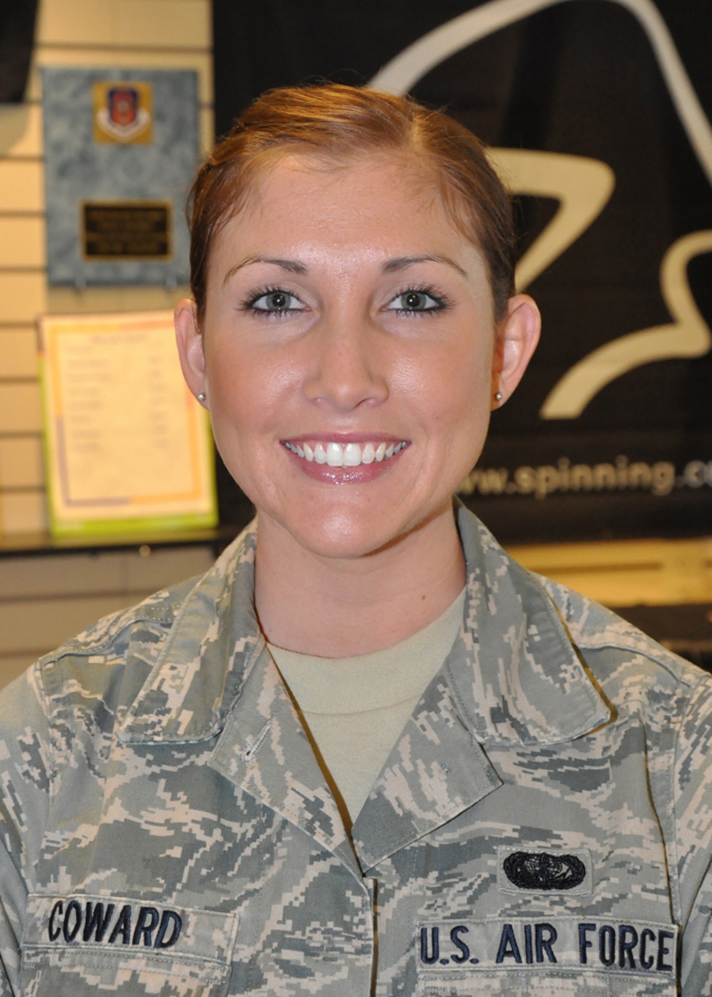 Senior Airman Michelle Cowaerd, 934th Airlift Wing Services Squadron. "I will be spending Thanksgiving and Christmas with loved ones in Virginia." (Air Force Photo/TSgt Bob Sommer)