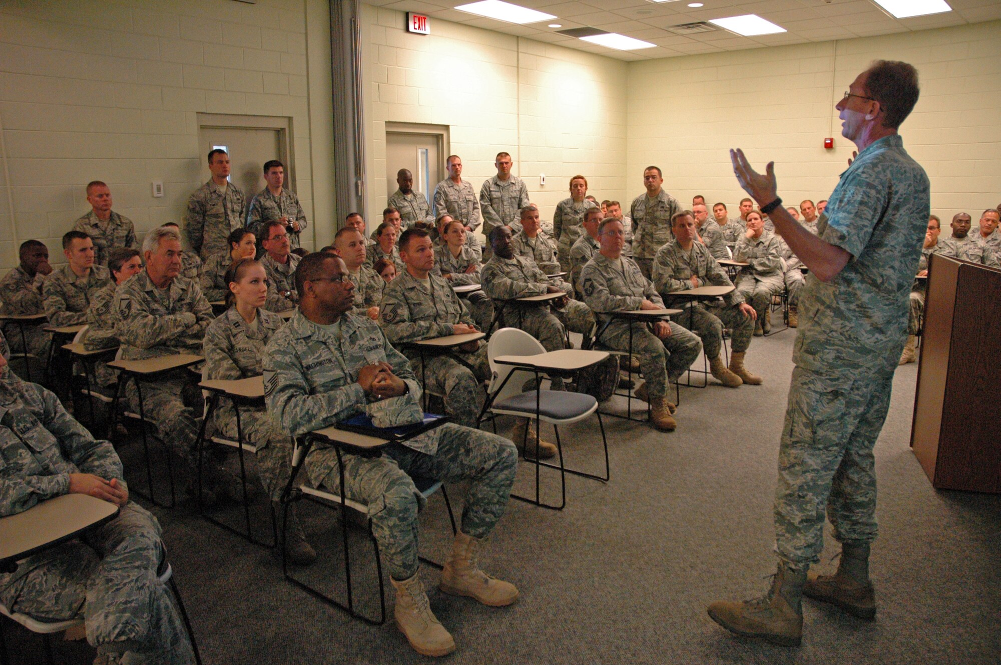 Major General James T. Rubeor, commander, 22nd Air Force headquartered at Dobbins Air Reserve Base in Georgia, visited with the men and women of the 315th Airlift Wing here at Joint Base Charleston Nov. 5-7.