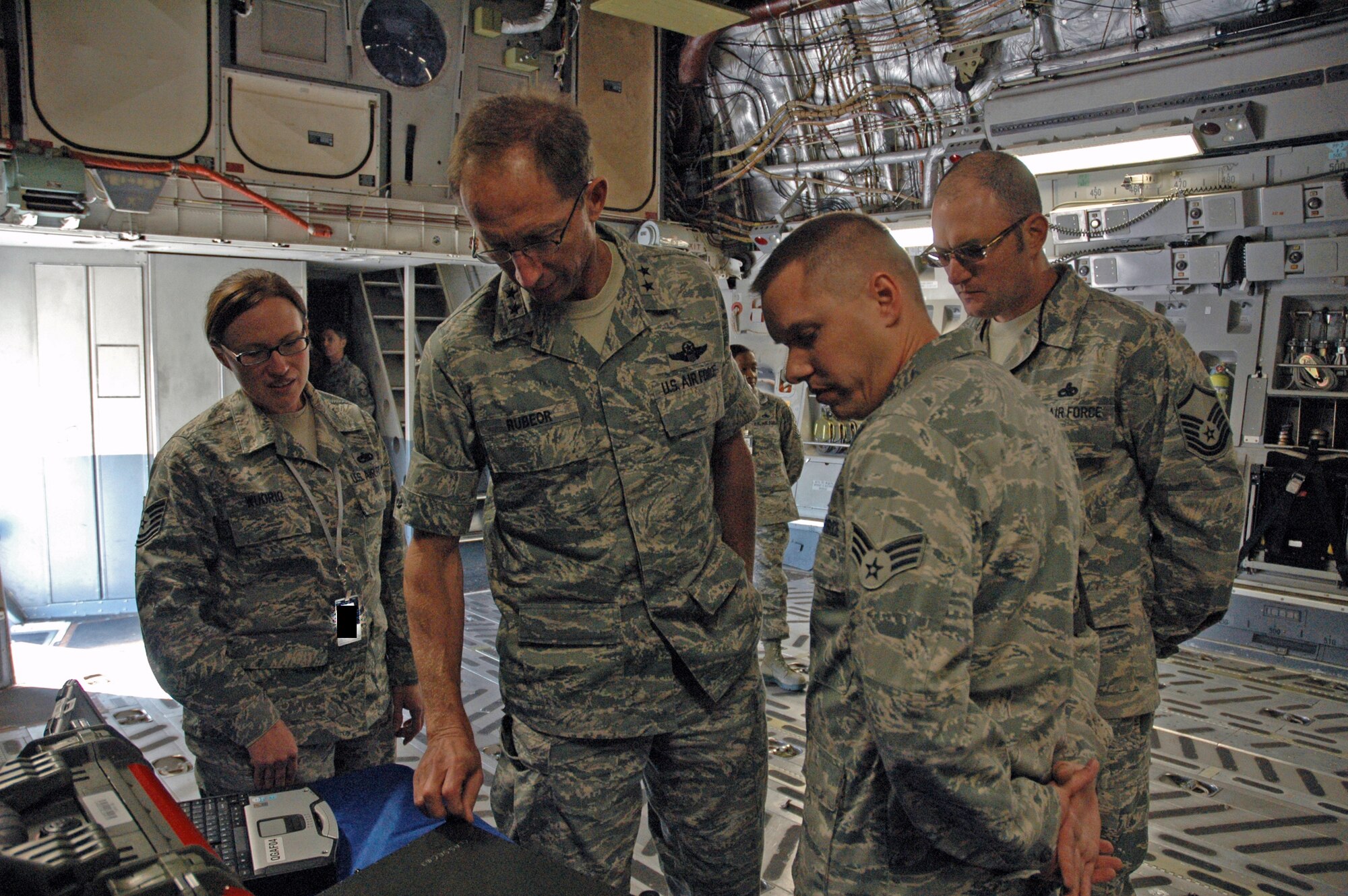 Major General James T. Rubeor, commander, 22nd Air Force headquartered at Dobbins Air Reserve Base in Georgia, visited with the men and women of the 315th Airlift Wing here at Joint Base Charleston Nov. 5-7.
