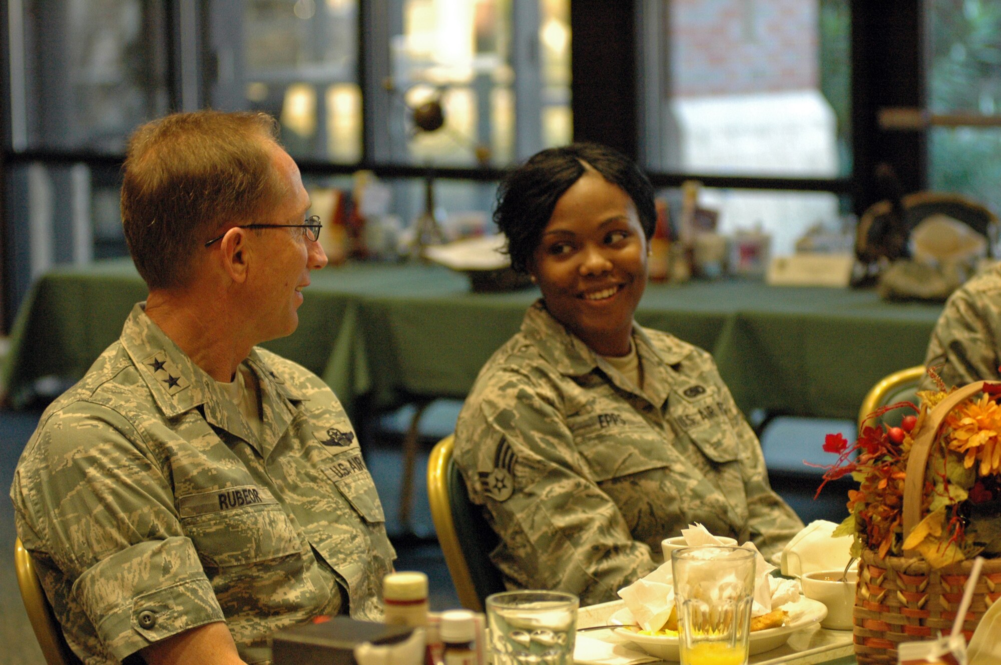 Major General James T. Rubeor, commander, 22nd Air Force headquartered at Dobbins Air Reserve Base in Georgia, visited with the men and women of the 315th Airlift Wing here at Joint Base Charleston Nov. 5-7.