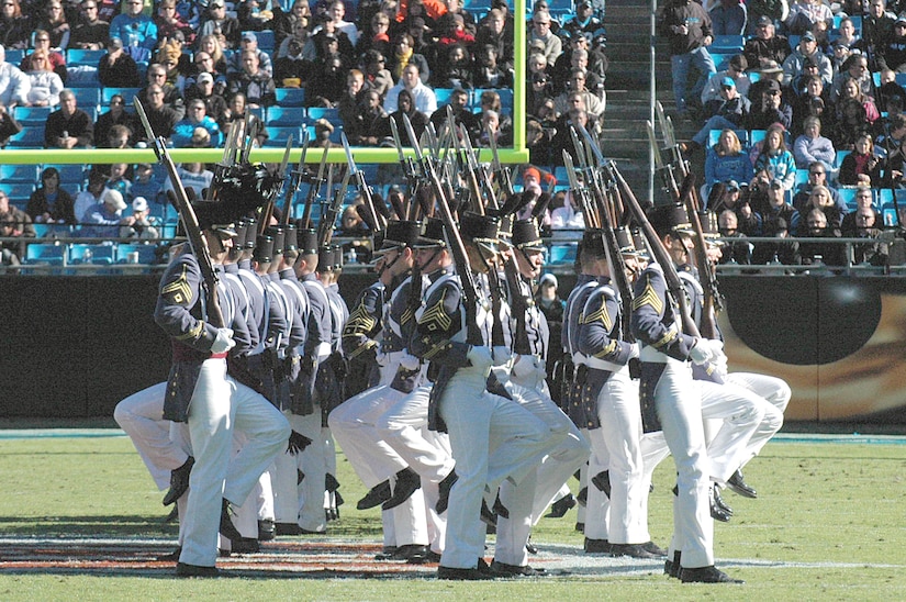 JB CHS Sailors join Carolina Panthers honor to U.S. military